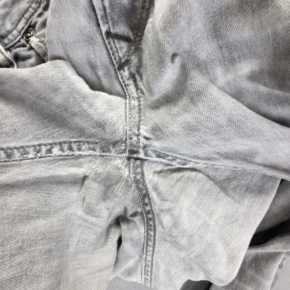 Diesel Jeans Mens 33x34 Gray Iakop Regular Slim Tapered Button Fly 008QP